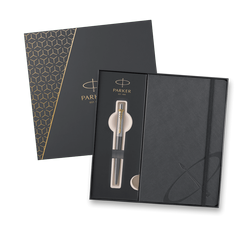 Dárková kazeta Parker Jotter XL Core Grey GT - sada kuličkové pero a zápisník