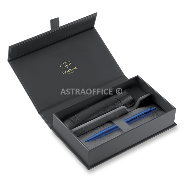 Dárková kazeta Parker IM Monochrome Blue - sada kuličkové pero a pouzdro