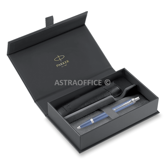 Dárková kazeta Parker IM Writing Rituals Blue CT - sada kuličkové pero a pouzdro