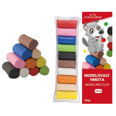 Modelovací hmota Concorde 200g 10 barev Vlk