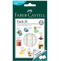 Lepící plastelína Faber Castell Tack-it snímatelná 50g čtverečky bílé