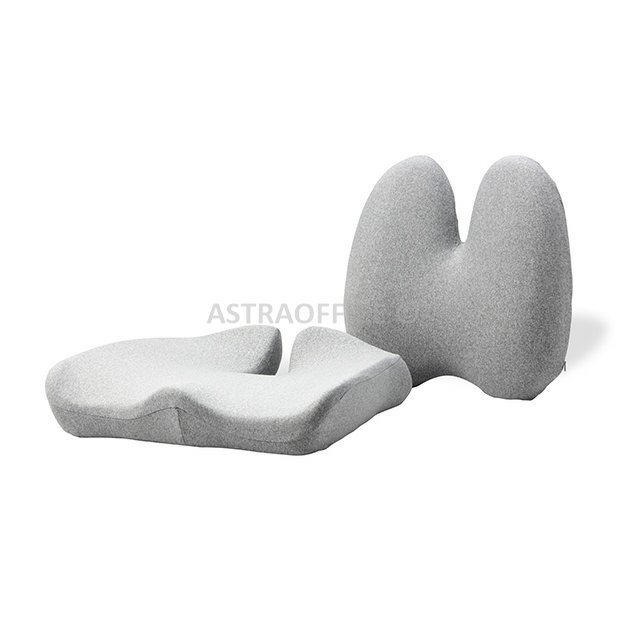 Powerton ERGO CUSHY Set bederní opěrky a podsedáku, šedý