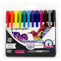 Popisovač Permanent creative Centropen 2896/12 zářivých barev