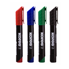 Popisovač Kores permanent K-MARKER černý silný kulatý hrot  3mm