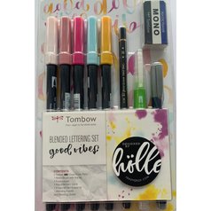 Popisovače TOMBOW Watercoloring set sada Good Vibes