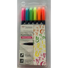 Popisovače Tombow Fudenosuke Neon Colors