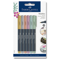 Popisovač Faber Castell METALLICS 6 barev hrot 1,5mm