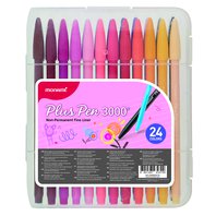 Popisovač Monami Plus pen Fine liner sada 24 barev v pevném plastovém uzavíratelném pouzdře