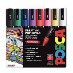 POSCA sada kreativních popisovačů 1,8mm-2,5mm 8 kusů základních barev POSCA sada kreativních popisovačů 1,8mm-2,5mm 8 kusů základních barev