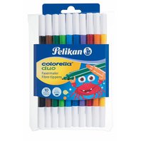 Pelikan - Fixy Colorella oboustranné, 10 ks = 20 barev