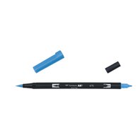Oboustranný štětcový fix ABT Dual Brush Pen, cyan , ABT-476