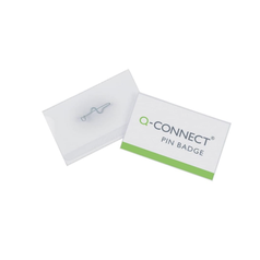 jmenovka Q-Connect se zavíracím špendlíkem  54x90mm 50ks