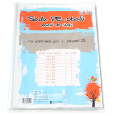 sada obalů 29 kusů PE mix " Prvně do školy "