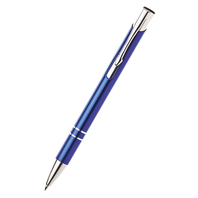 Kuličkové pero ORIN se stříbrnými doplňky modrá