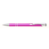 Kuličkové pero ORIN se stříbrnými doplňky růžová