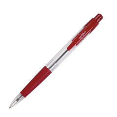 Kuličkové pero SPOKO 112  červená 0,5mm mačkací