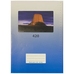 Sešit bezdřevý A4 20 ls čistý 420