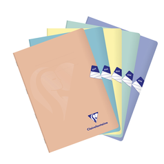 Školní sešit Clairefontaine Mimesys pastel PP, A4 ''444'' linkovaný, 40 listů,  CZ/SK, assort barev