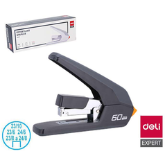 sešívačka DELI  E0465 "BEZ NÁMAHY" do 60ls černá