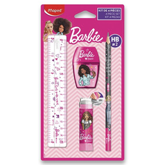 Sada BARBIE školních potřeb 4 ks