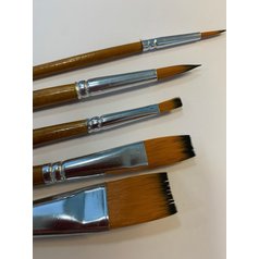 Sada štětců PRIMO LUX / 5 ks vhodných na akryl