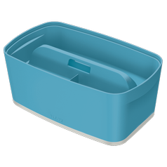 Úložný box s víkem Leitz MyBox Cosy + Organizér s držadlem, velikost S, klidná modrá