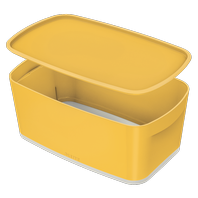 Úložný box s víkem Leitz MyBox Cosy, velikost S, teplá žlutá MAILORDER