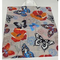 taška barevná  PE s uchy  40x46cm Motýli