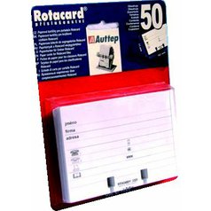 Náhradní náplně do rotacardu popisovatelné kartičky sada 50 ks