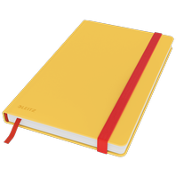 Zápisník Leitz Cosy hebké tvrdé desky, vel. M, linkovaný, teplá žlutá