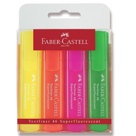 zvýrazňovač Faber Castell  Superfluorescenční  sada 4 kusy