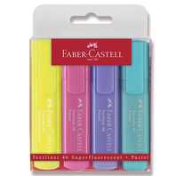 zvýrazňovač Faber Castell  Textliner1546 PASTEL sada 4 kusy