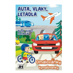 OMALOVÁNKA JM A5+ Auta, Vlaky, Letadla