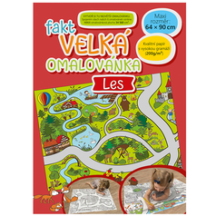 Fakt velká omalovánka 64x90cm  Les