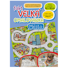 Fakt velká omalovánka 64x90cm  Město
