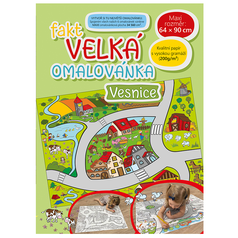 Fakt velká omalovánka 64x90cm  Vesnice