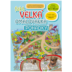 Fakt velká omalovánka 64x90cm  Pohádky