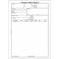 Faktura A4 50 listů daňový doklad samopropisující, PT210
