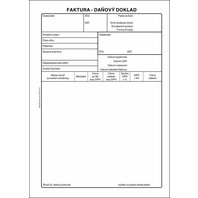 Faktura A5 50 listů daňový doklad samopropisující, PT199