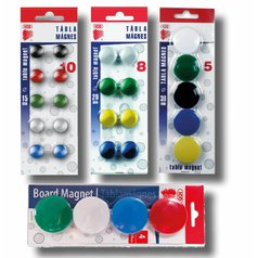 Magnet barevný průměr 40 mm 4 ks