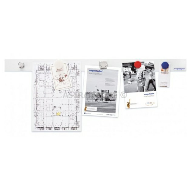 Magnetoplan lišta samolepící 1m bílá