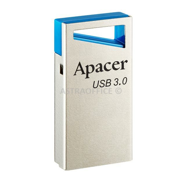 Apacer USB flash disk, USB USB 3.0 (3.2 Gen 1), 32GB, AH155, stříbrný, AP32GAH155U-1, USB A, s poutkem