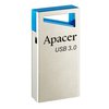 Apacer USB flash disk, USB 3.0, 64GB, AH155, stříbrný, AP64GAH155U-1, USB A, s poutkem