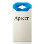 Apacer USB flash disk, USB 2.0, 64GB, AH111, modrý, AP64GAH111U-1, USB A, s poutkem