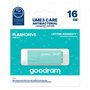 Goodram USB flash disk, USB 3.0, 16GB, UME3, UME3, azurový, UME3-0160CRR11