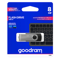 Goodram USB 3.0 Flash disk 8GB UTS3 černý s otočnou krytkou