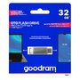 Goodram USB flash disk, USB 3.0, 32GB, ODA3, stříbrný, ODA3-0320S0R11, USB A / USB C, s otočnou krytkou