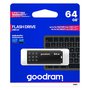 Goodram USB flash disk, USB 3.0, 64GB, UME3, černý, UME3-0640K0R11, USB A, s krytkou