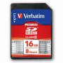 Verbatim paměťová karta Secure Digital Card Premium U1, 16GB, SDHC, 43962, UHS-I U1 (Class 10)