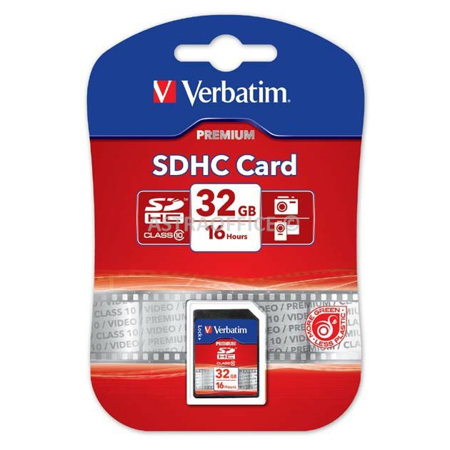 Verbatim paměťová karta Secure Digital Card Premium U1, 32GB, SDHC, 43963, UHS-I U1 (Class 10)